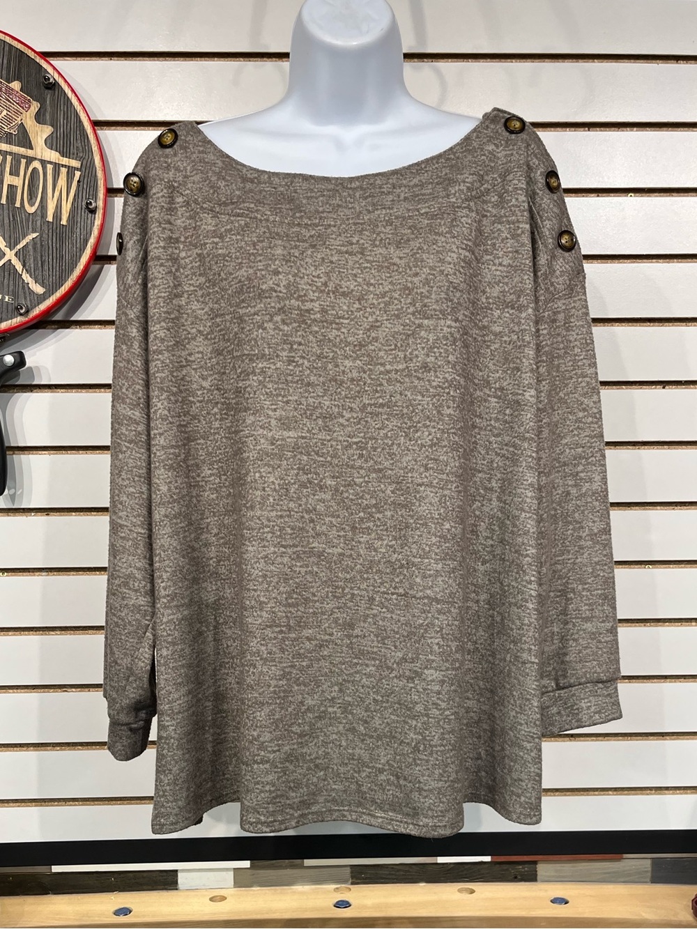 Cable & Gauge soft knit top size 1X - Picture 2 of 10